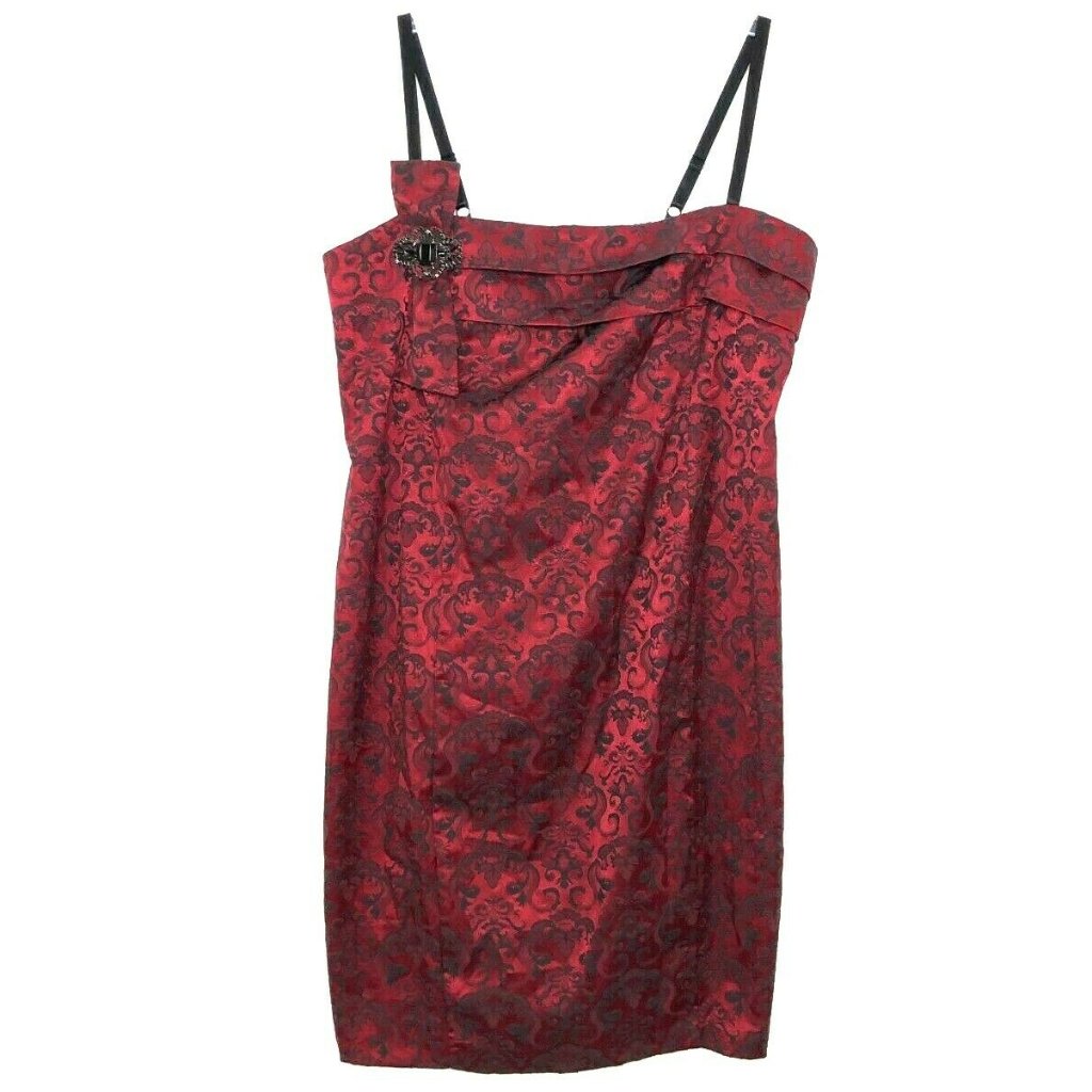 New Torrid Burgundy Floral Dress Sk